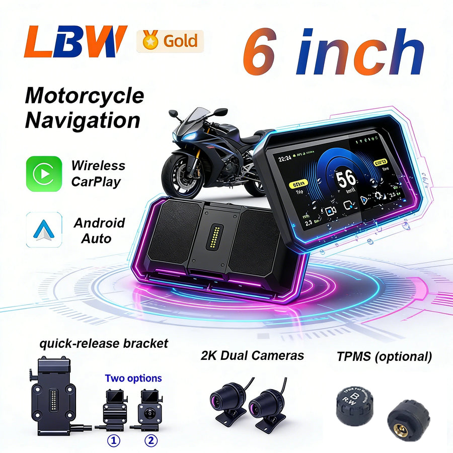 Android Head Unit With TPMS for Motorcycles Universal Android Head Unit OEM