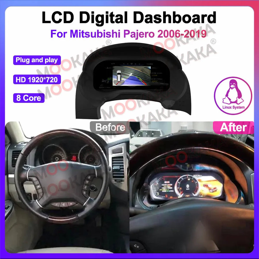 Android 13 Multimedia Head Unit for Mitsubishi Pajero 2006-2019 Android Head Unit Aotsr