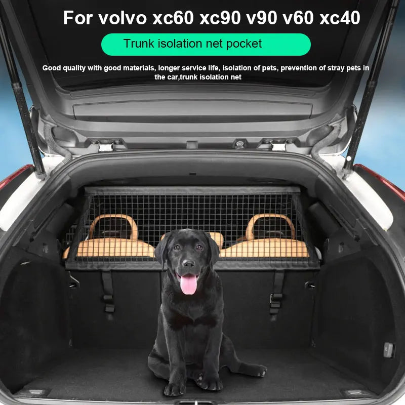 Trunk Divider Pet Barrier for Volvo XC60 XC90 V90 Car Interior Accessory LINGLUYANG