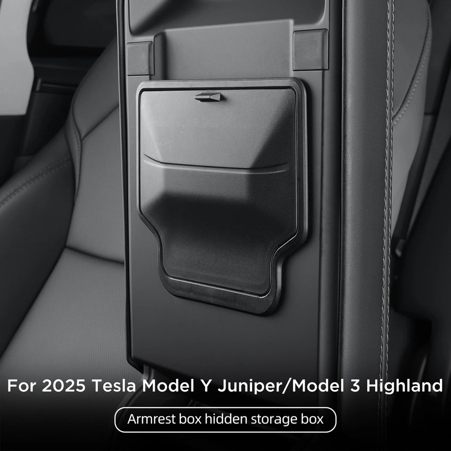 Smabee for Tesla Model Y Launch 2025 Juniper/Model 3 Highland Car Armrest Hidden Storage Box Organizer Accessories Tidying Ca