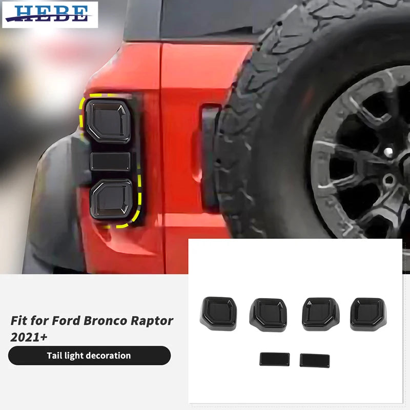 Taillight Decoration Cover For Ford Bronco Raptor 2021 Car Interior Accessory HEBE