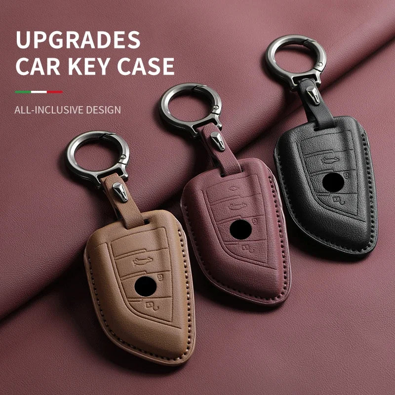 Car Key Case Cover - For BMW F20 F15 F16 F48 G20 G30 G01 G02 G05 G11 X1 X3 X4 X5 X6 F30 1 3 4 5 7 Series - Car Key Protection