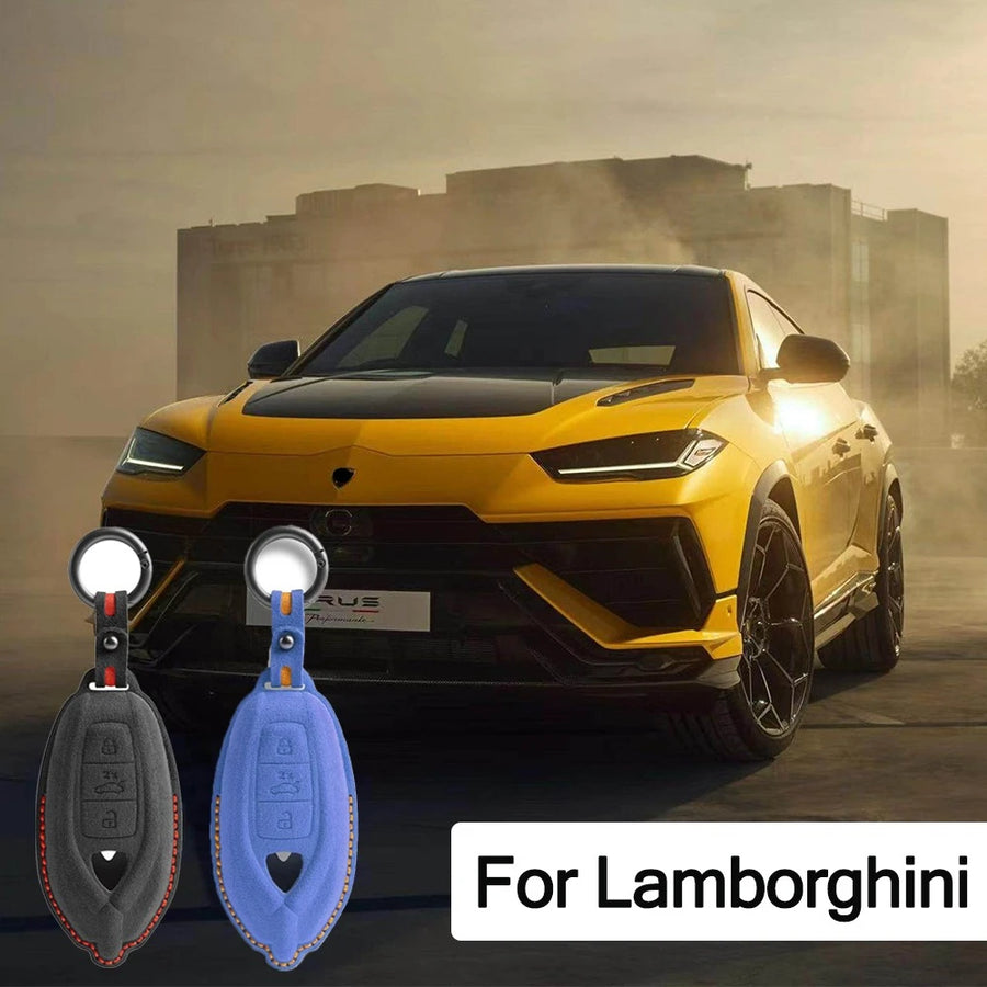 For Lamborghini Urus Huracan Aventador Car Key Cover Luxury Italy Suede Car Key Protection Shell Car Key Cover OEM