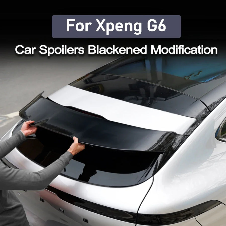 For Xpeng G6 2023-2024 Xiaopeng G6 Car Tail Wing Upgrade Sports Black Samurai Car Spoilers Car Spoilers OEM