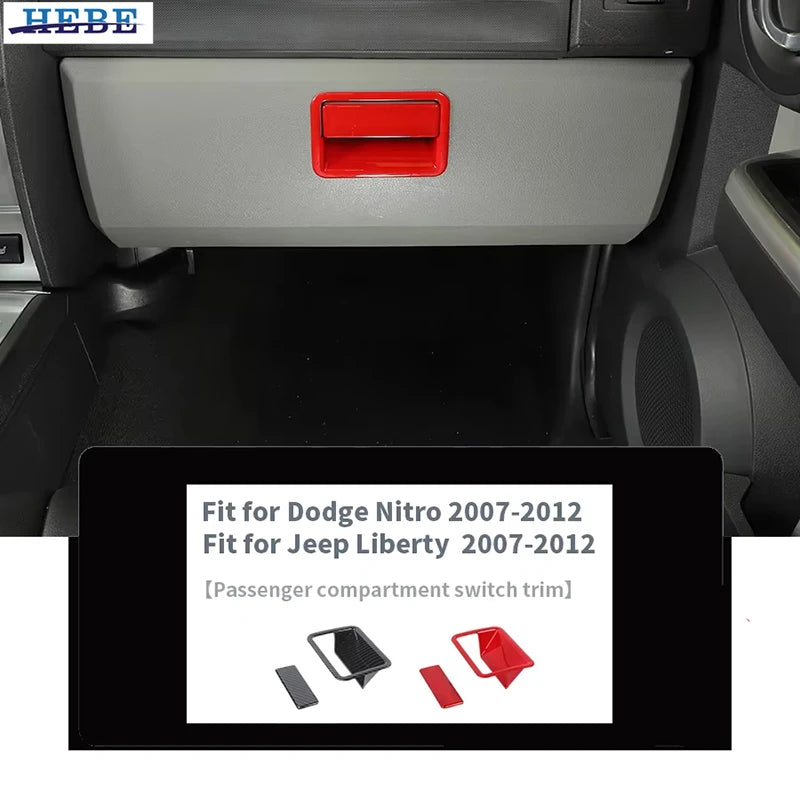 Switch Trim Cover Carbon Fiber for Dodge 2007 Car Interior Accessory HEBE