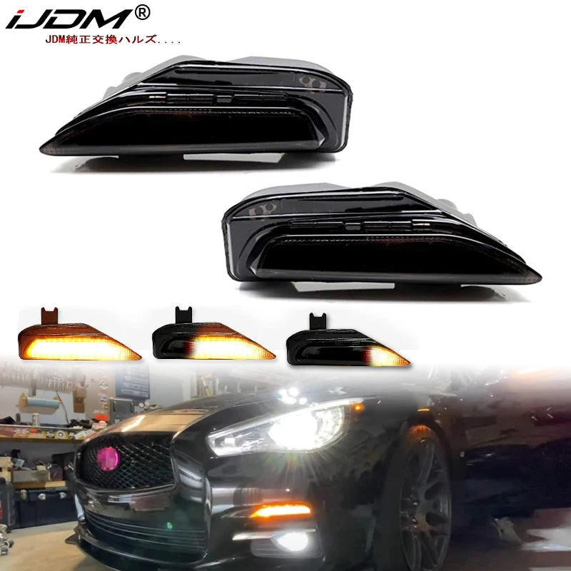 Sequential Turn Signal Lamp for Infiniti Q50 2014-2020 LED Ambient Light iJDM