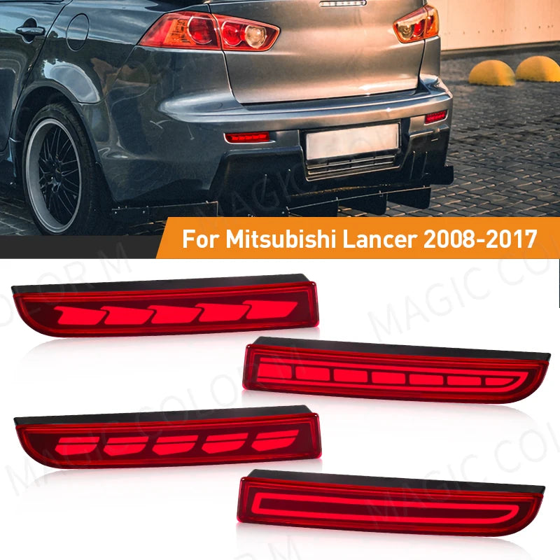 LED Bumper Reflector for Mitsubishi Lancer Evo 2010 Car Interior Accessory MAGIC COLORM