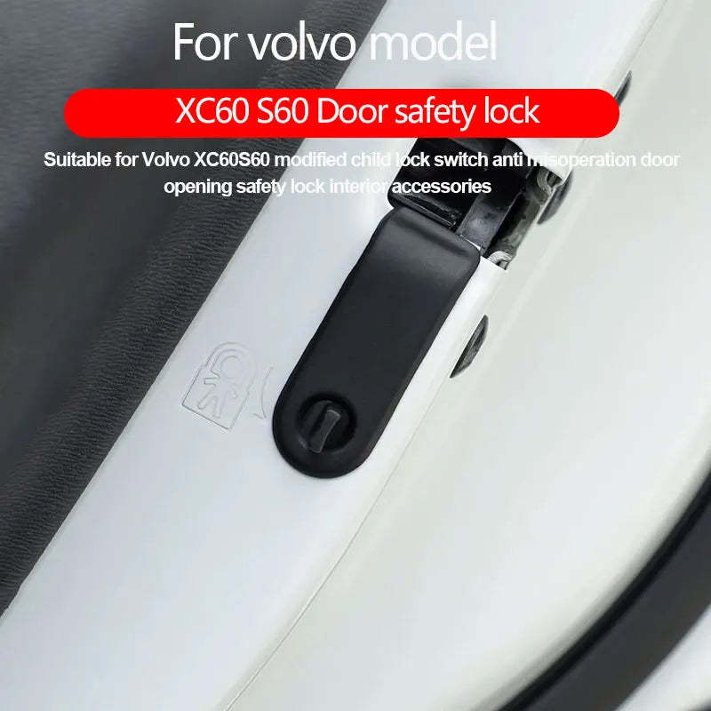 Interior Child Safety Lock Cover for Volvo XC60 S60 Car Interior Accessory LINGLUYANG