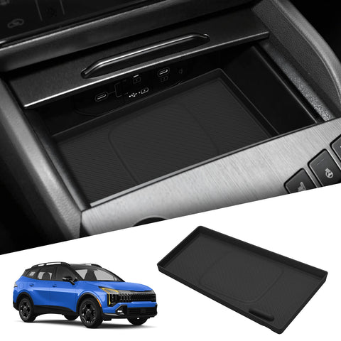 Kia Sportage NQ5 2021-2026 Car Anti Dirt Pad Silicone Mobile Wireless Charge Anti-Slip Mats Interior Accessiories - Smabee Ca