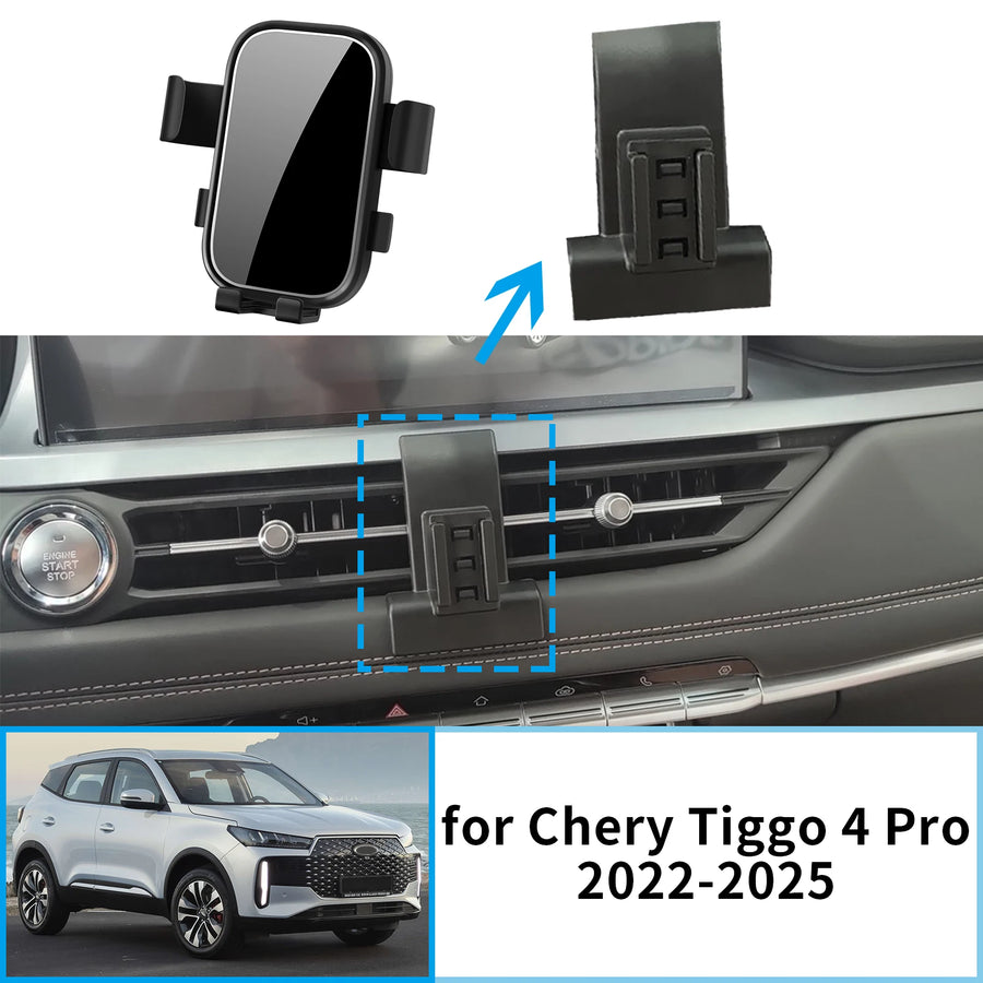 Wireless Fast Charging Phone Holder for Chery Tiggo 4 Pro 2022-2025 Car Phone Holder CATUSIKI