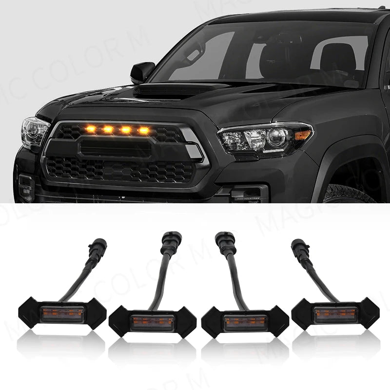 LED Grille Warning Light for Toyota Tacoma 2016 Car Interior Accessory MAGIC COLORM