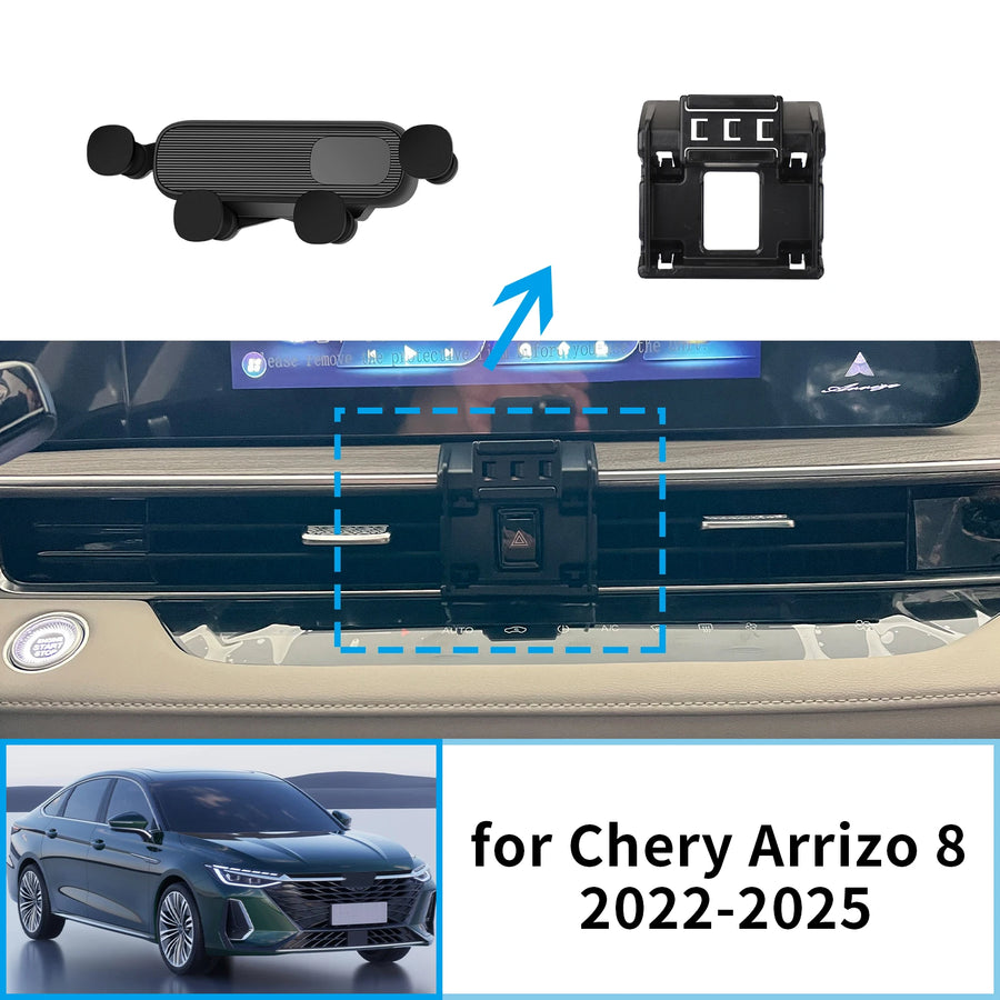 Wireless Charging Phone Mount for Chery Arrizo 8 2022–2025 Car Phone Holder CATUSIKI