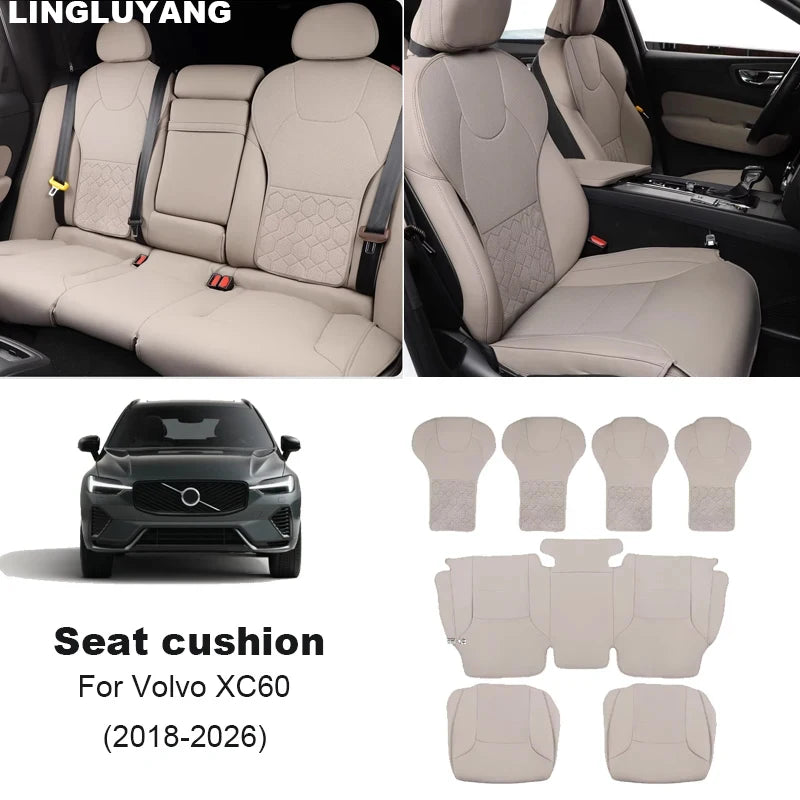 Premium All-Season Seat Covers for Volvo XC60 2018-2026 Car Interior Accessory LINGLUYANG