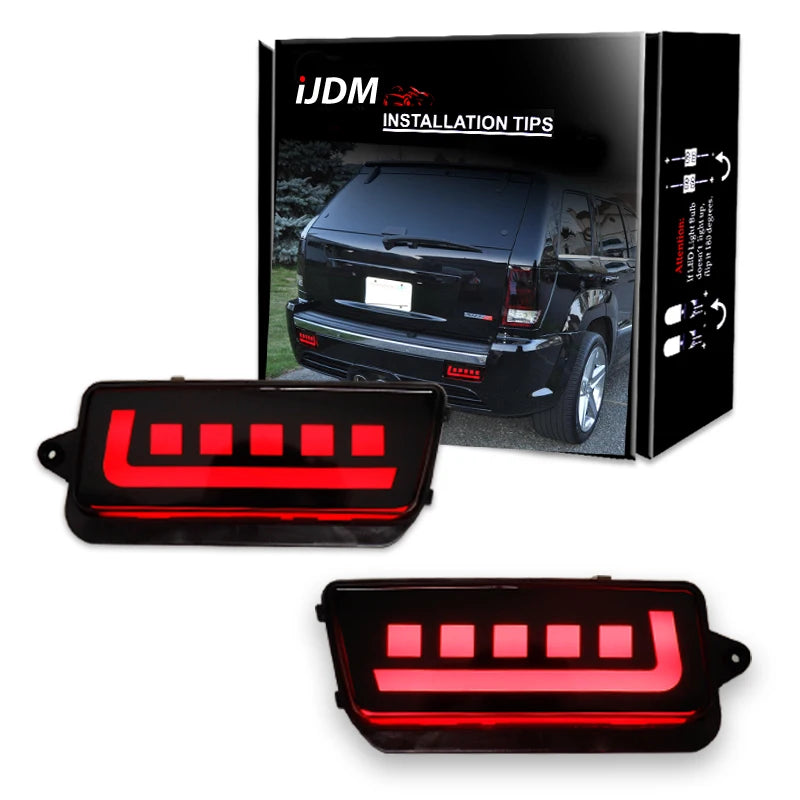 LED Bumper Reflector 3-in-1 for Jeep GC 2005 Car Interior Accessory iJDM
