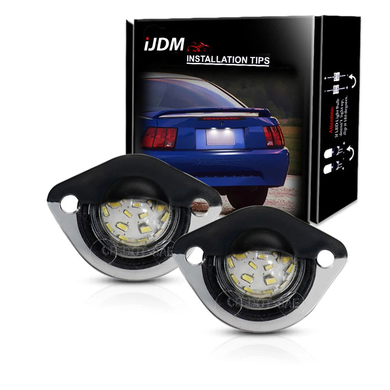 LED License Plate Lights for Ford Mustang GT 1994-2004 LED Ambient Light iJDM White