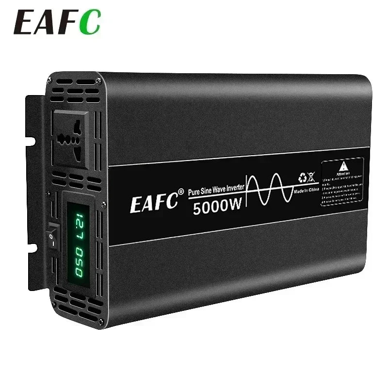 Pure Sine Wave Inverter 4000W 5000W 7000W Power DC 12V To AC 110V 220V Voltage 50HZ Converter Solar Car Inverters Inverter EA