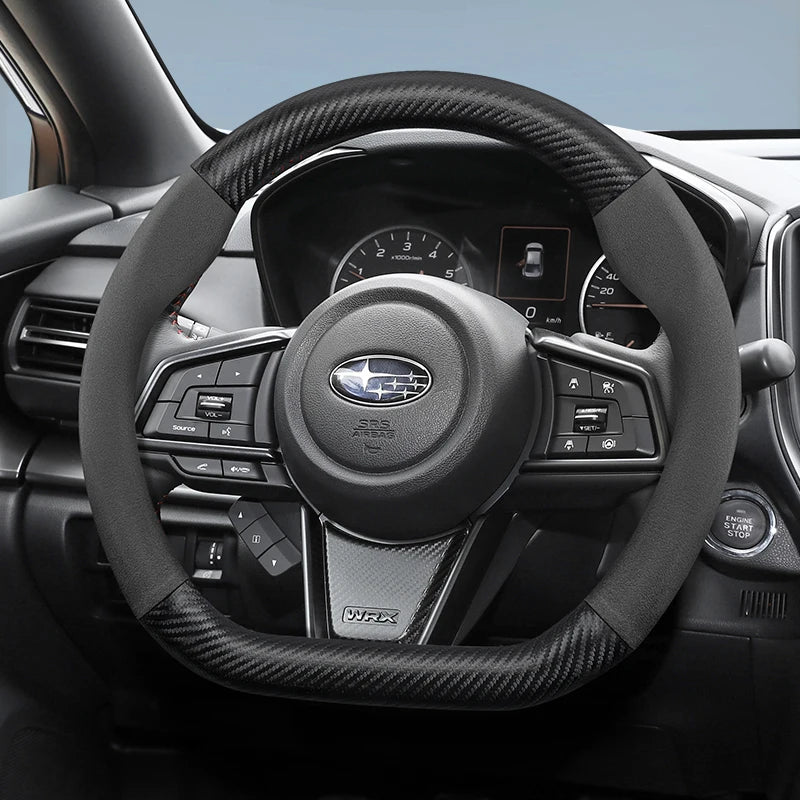 Suede Carbon Cover for Subaru WRX Forester Outback Car Interior Accessory Hocasen