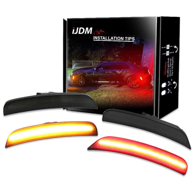 LED Light Front Amber & Rear Red for Chrysler 300 2015-2021 LED Ambient Light iJDM