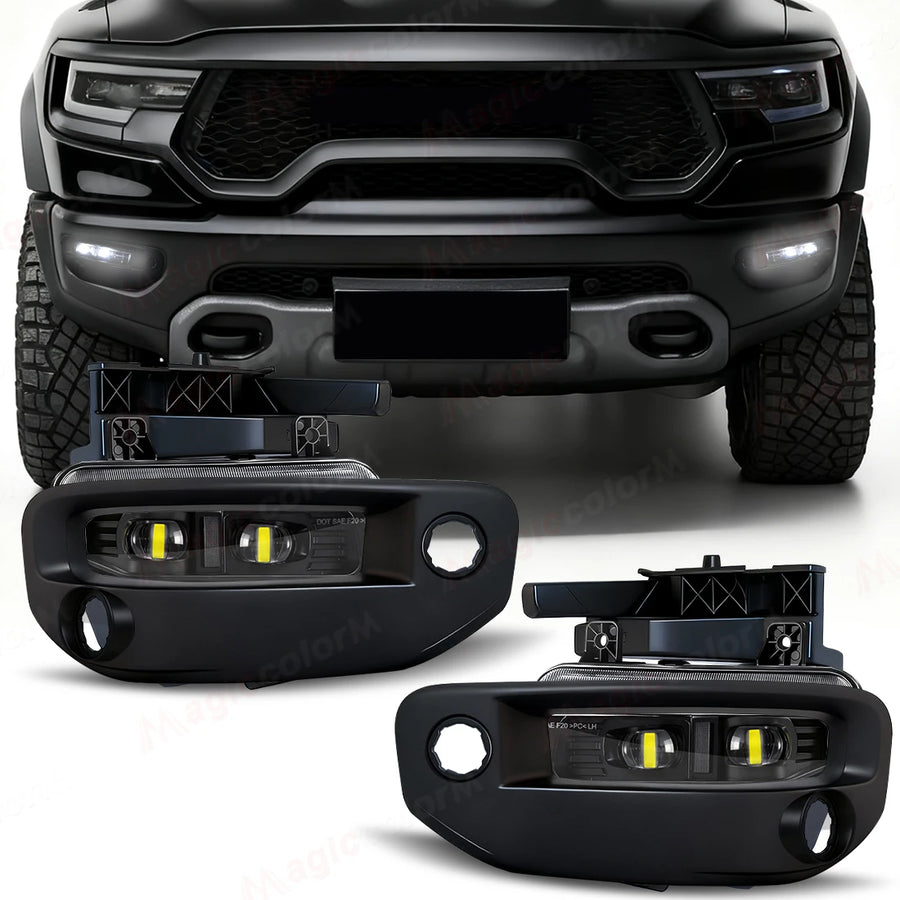 LED Fog Lamps DRL for Dodge Ram 1500 2019-2024 Car Interior Accessory MAGIC COLORM