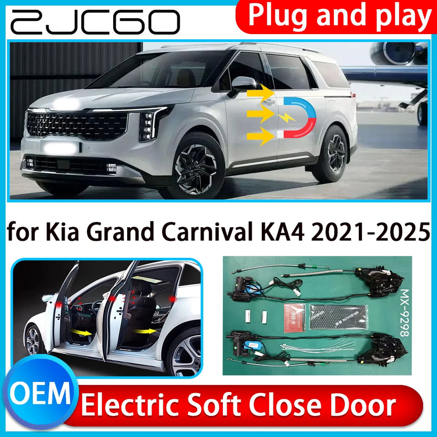 Electric Soft Close Door Kit for Kia Grand Carnival 2021-2025 Car Interior Accessory ZJCGO Default Title