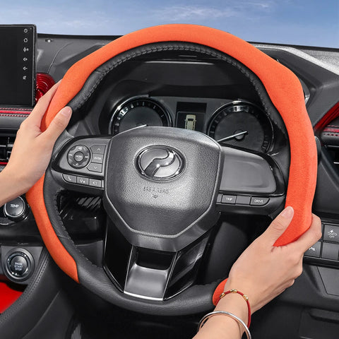 Premium Suede Wheel Cover for Perodua Myvi Axia Bezza Car Interior Accessory Hocasen