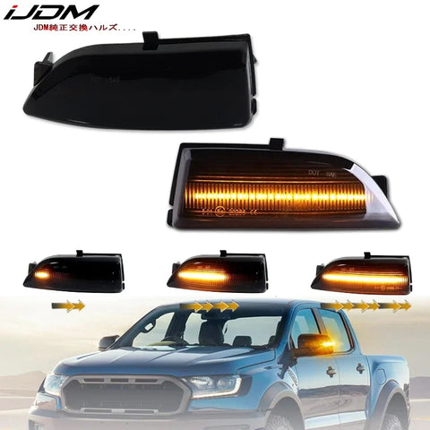 Flow LED Side Mirror Light for Ford Ranger 2019-2023 LED Ambient Light iJDM