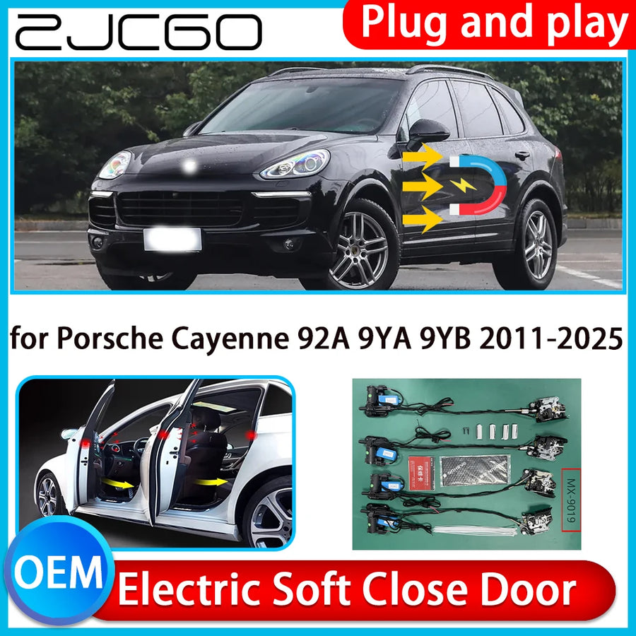 Electric Soft Close Door System for Porsche Cayenne 2011-2025 Car Interior Accessory ZJCGO