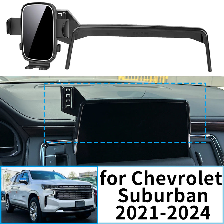 Wireless Charging Phone Mount for Chevrolet Suburban 2021–2024 Car Phone Holder OEM