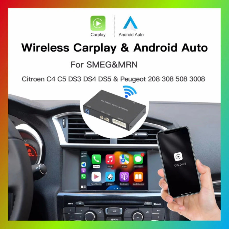 Wireless CarPlay and Android Auto Retrofit for Peugeot Citroen CarPlay Retrofit Module LEXXSON
