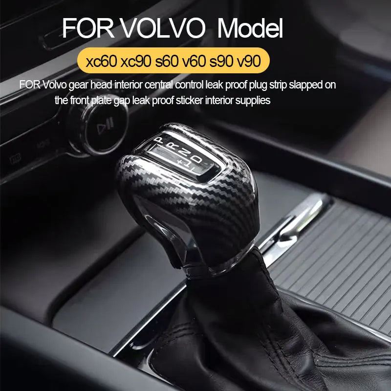 Carbon Fiber Gear Cover for Volvo Car Interior Accessory LINGLUYANG