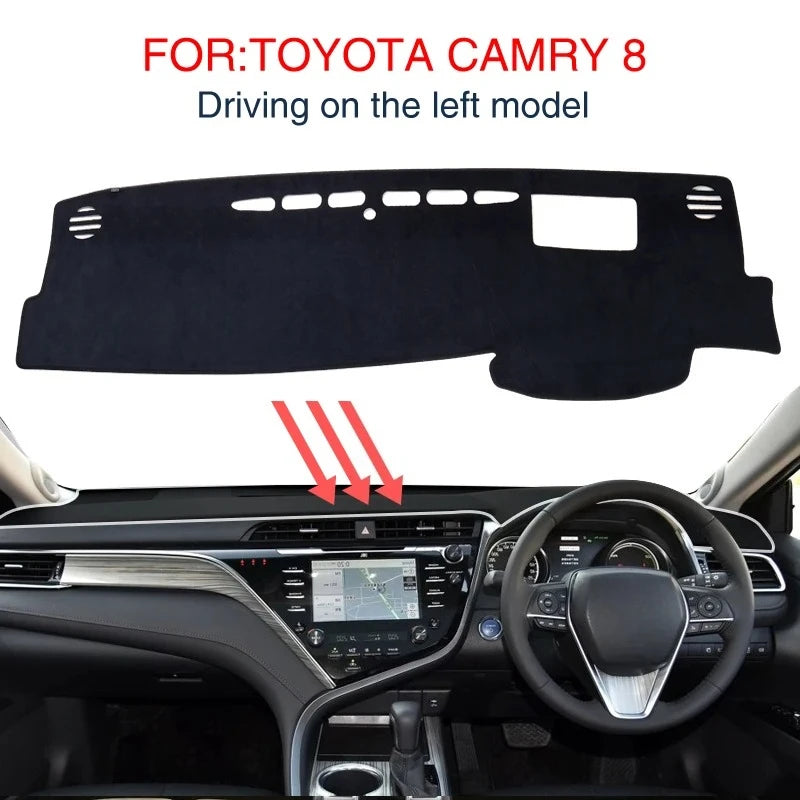 Anti-Glare Dashboard Mat for Toyota Camry XV70 2018–2023 Dashboard Mat CATUSIKI