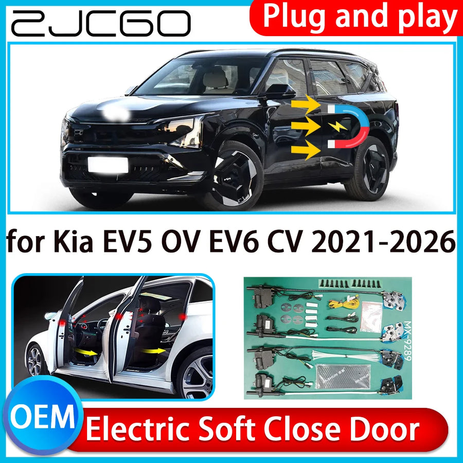 Automatic Soft Close Door Kit for Kia EV5 and EV6 2021–2026 Car Interior Accessory ZJCGO
