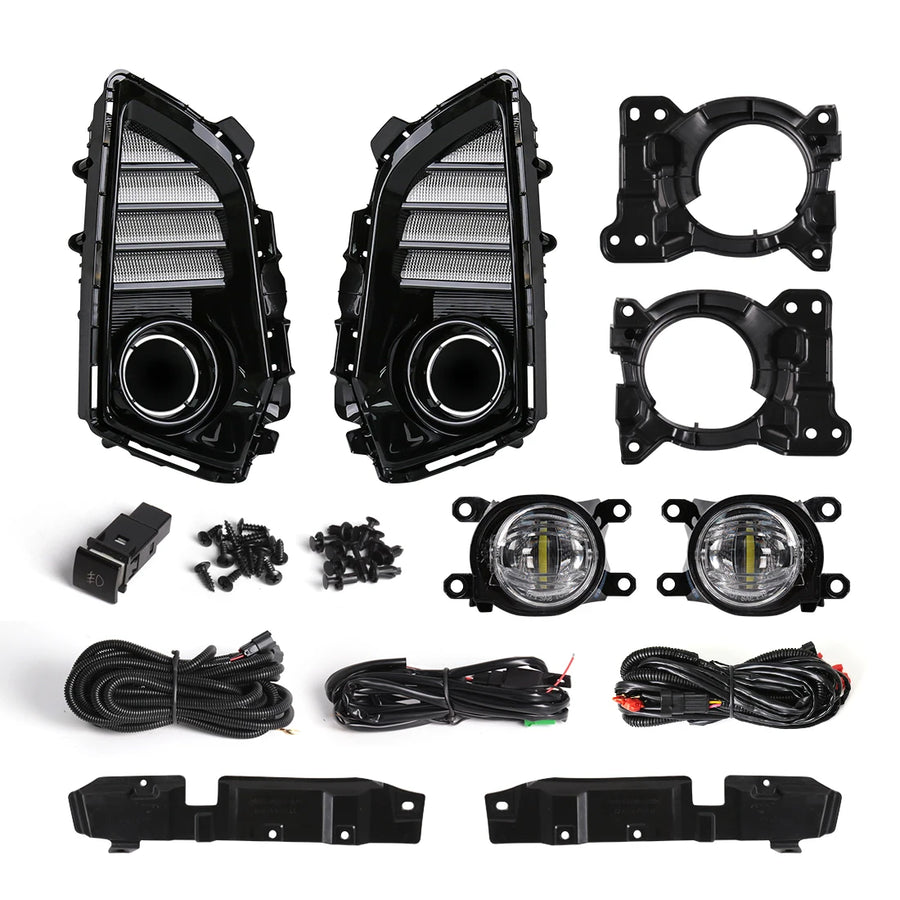 DLAA Fog Light DRL for Toyota Yaris Ativ Vios Car Interior Accessory MAGIC COLORM DRL Fog Kit
