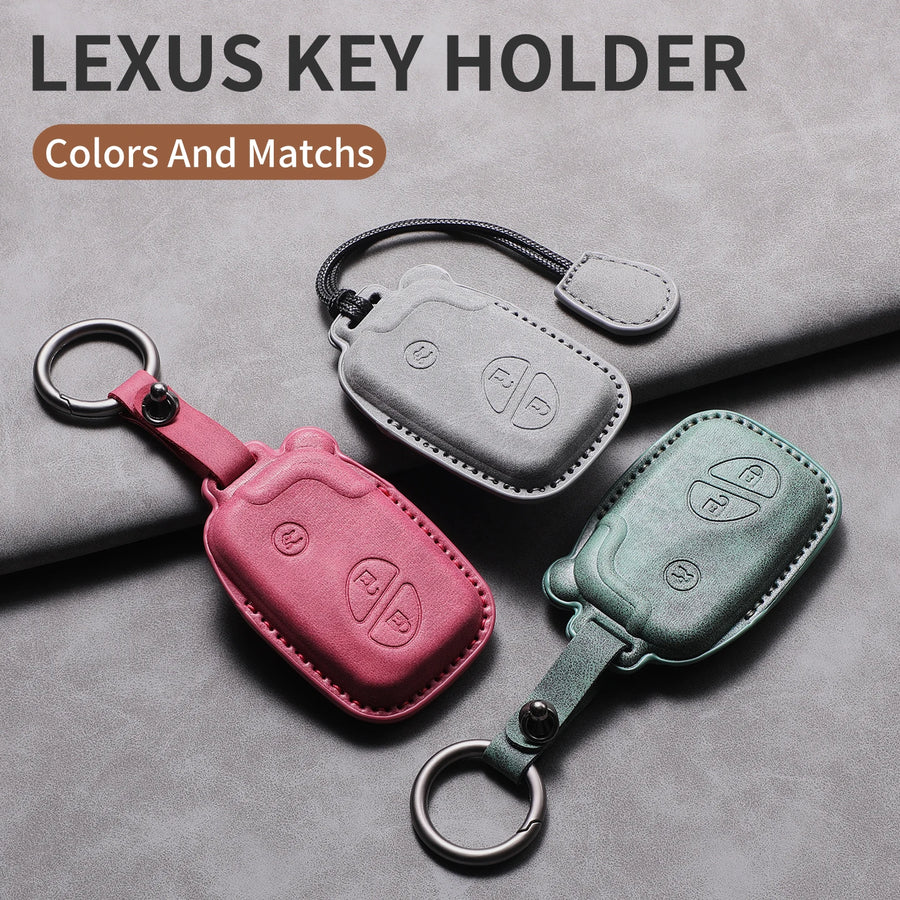 Leather Car Remote Key Case Cover for Lexus CT200H GX400 GX460 IS250 IS300C RX270 450h 460h ES240 ES350 LS460 GS300 Car Key C