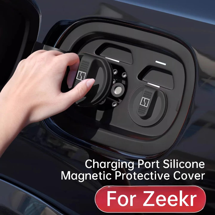 For Zeekr 001 007 009 7X 9X Charging Port Silicone Magnetic Protective Cover Waterproof Dustproof Accessories Charging Access