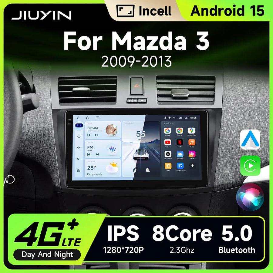 Android 15 Multimedia Head Unit for Mazda 3 2009–2013 Android Head Unit JIUYIN