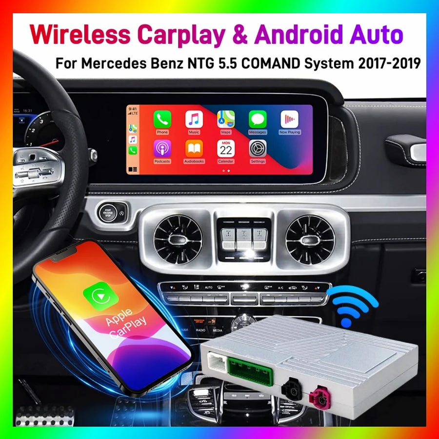 Wireless CarPlay Android Auto Interface for Mercedes Benz 2017–2019 CarPlay Retrofit Module ANYFAR