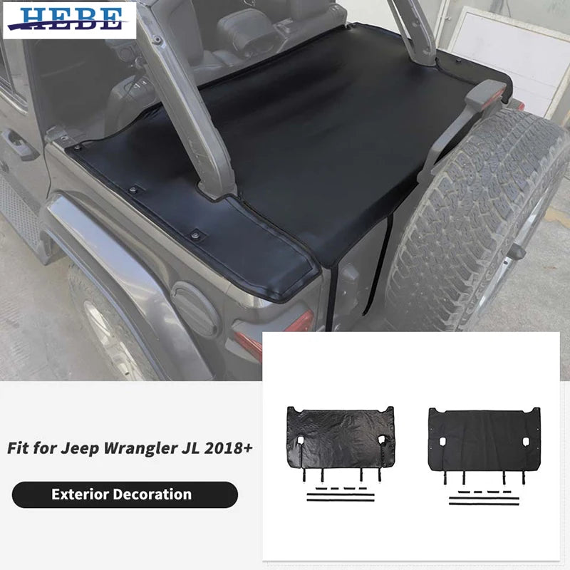 Trunk Isolation Cover Mat for Jeep Wrangler JL 4-Door Car Interior Accessory HEBE