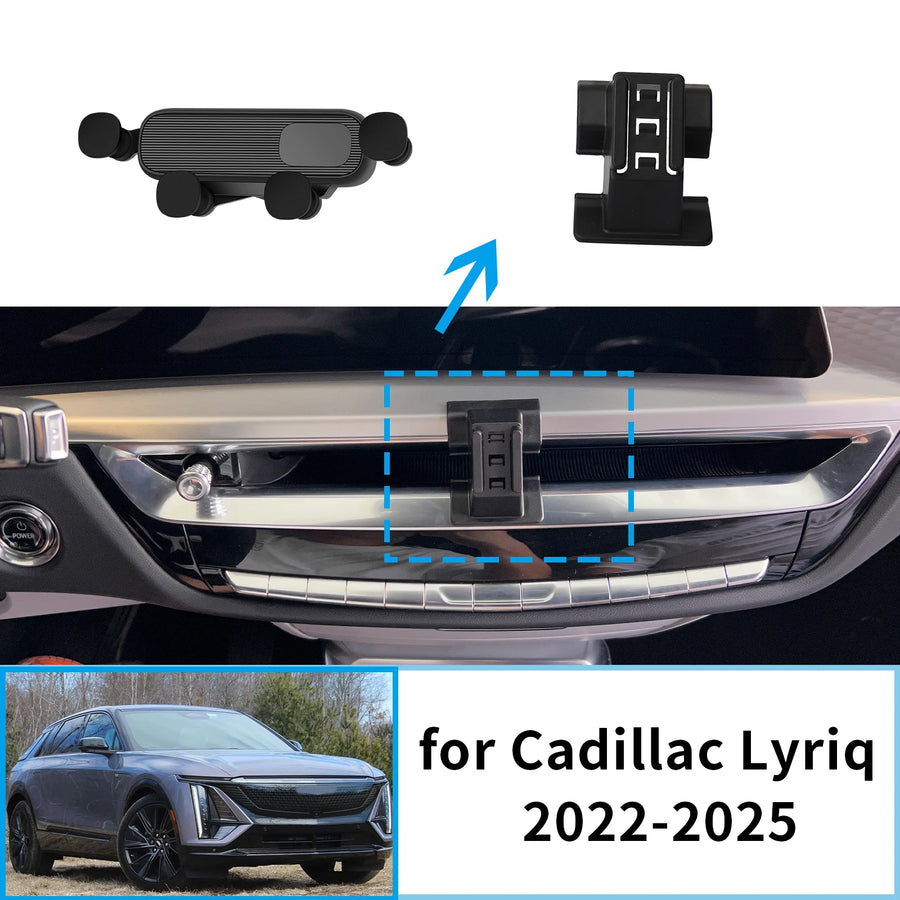 15W Fast Wireless Charging Phone Holder for Cadillac Lyriq 2022-2025 Car Phone Holder CATUSIKI