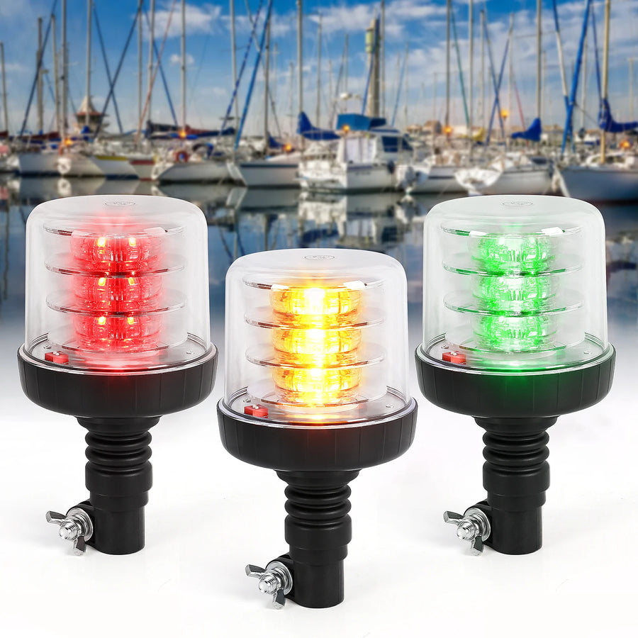 Amber Warning Strobe Light Beacon for Trucks Trailers LED Ambient Light MAGIC COLORM