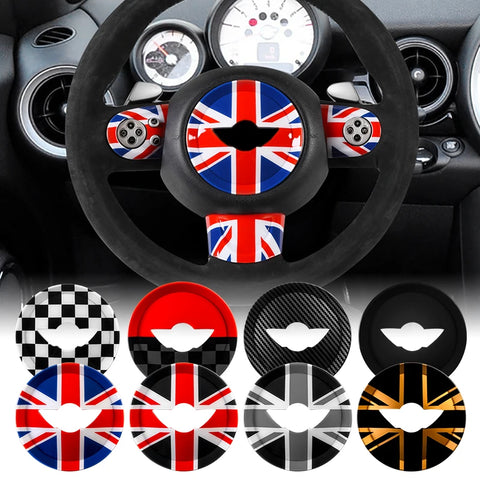 Steering Wheel Center Emblem Badge Ring for MINI Car Interior Accessory GMUNI
