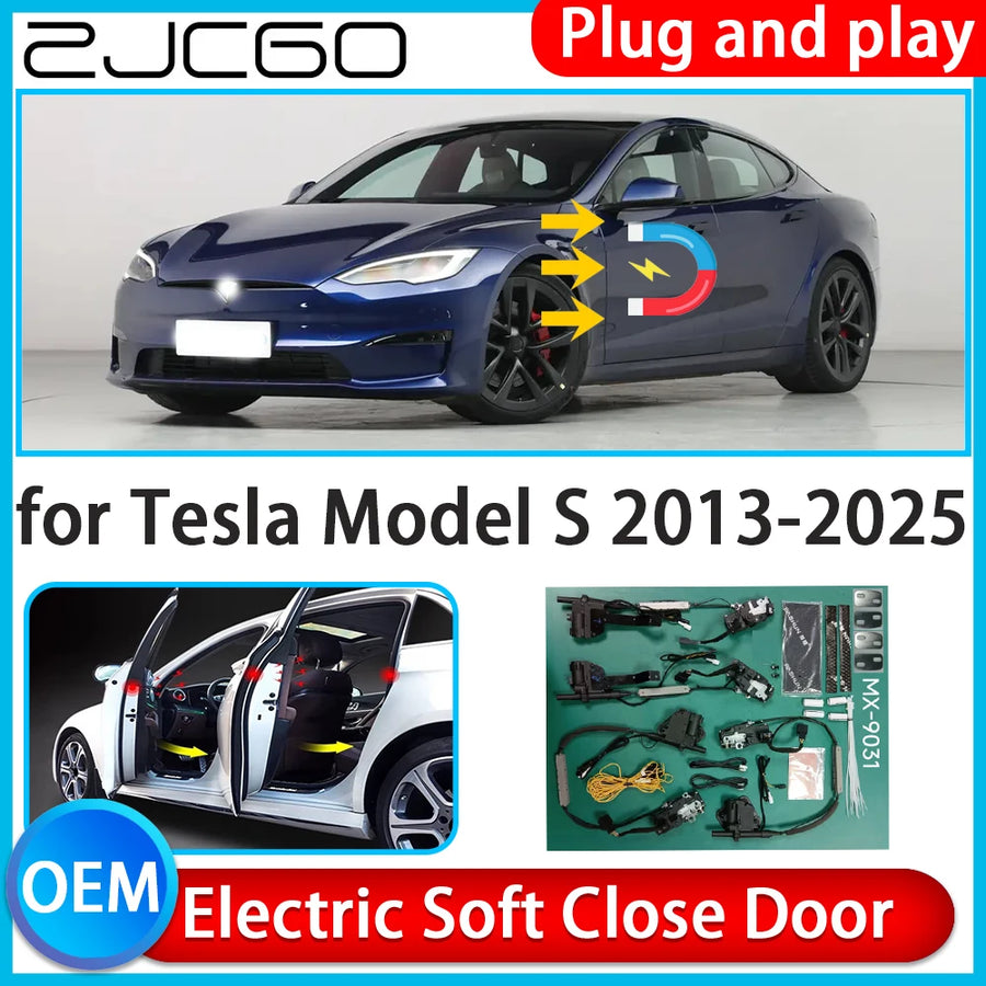 Electric Soft Close Door System for Tesla Model S 2013–2025 Car Interior Accessory ZJCGO Default Title