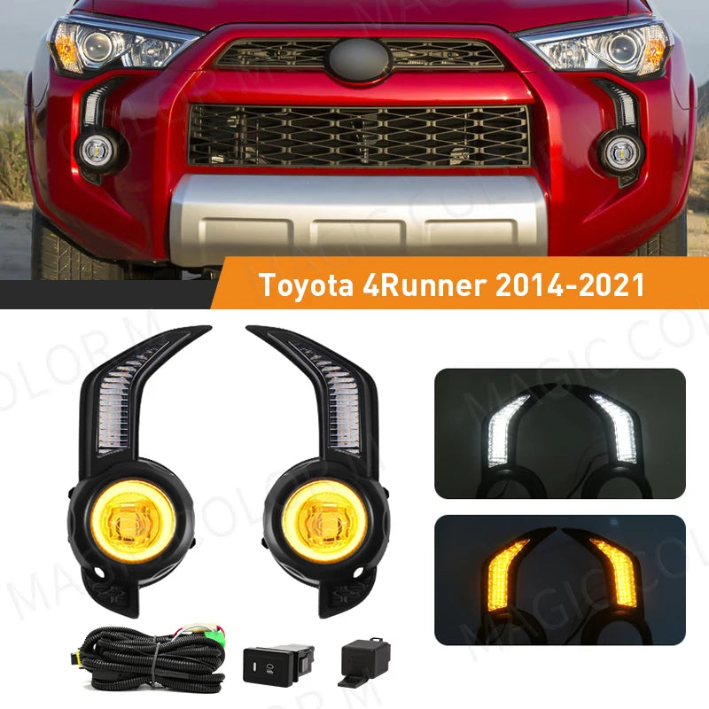 LED DRL Turn Signal for Toyota 4Runner 2014-2021 Car Interior Accessory MAGIC COLORM
