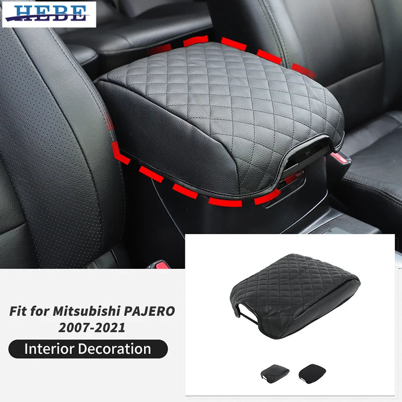 Armrest Box Protector Cover for Mitsubishi Pajero 2007-2021 Car Interior Accessory HEBE