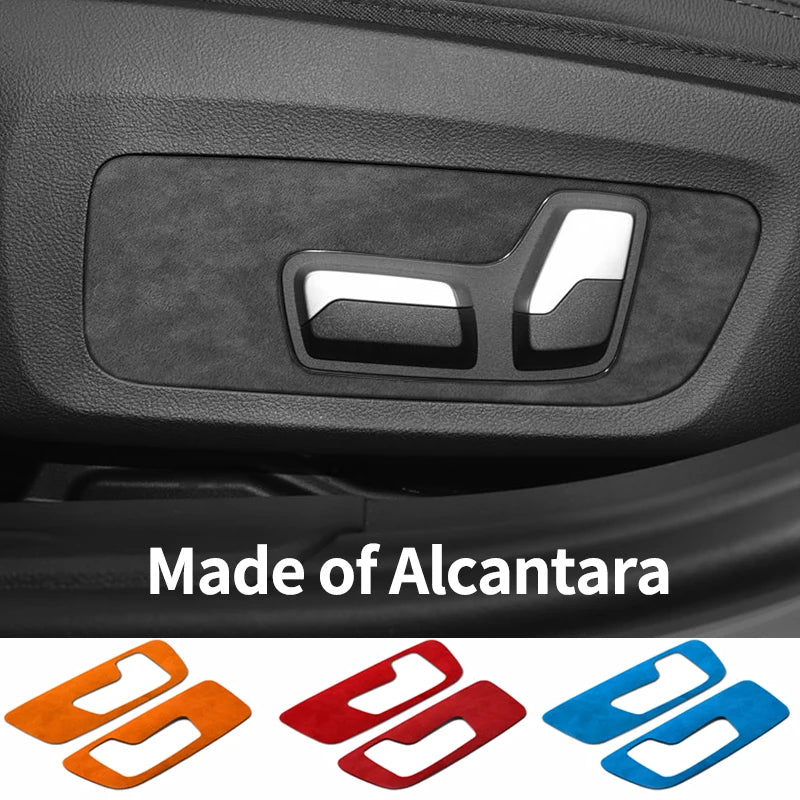 For BMW G20 G28 I3 (2020-) Made of Alcantara Seat Adjustment Buttons Panel Protection Trim Sticker Car Interior Tuning Access