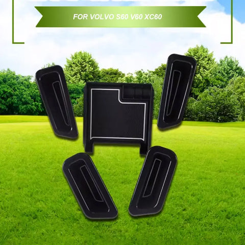 Door Storage Box Insert for Volvo S60 V60 XC60 2010-2017 Car Interior Accessory LINGLUYANG