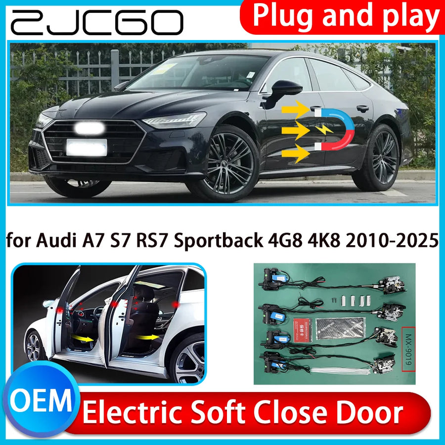 Electric Soft Close Door Latch Kit for Audi A7 2010-2025 Car Interior Accessory ZJCGO