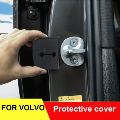 Door Lock Buckle Covers for Volvo XC60 XC90 S90 V90 Car Interior Accessory LINGLUYANG