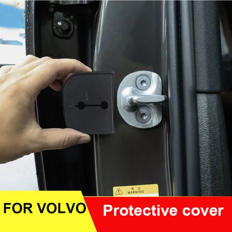 Door Lock Buckle Covers for Volvo XC60 XC90 S90 V90 Car Interior Accessory LINGLUYANG
