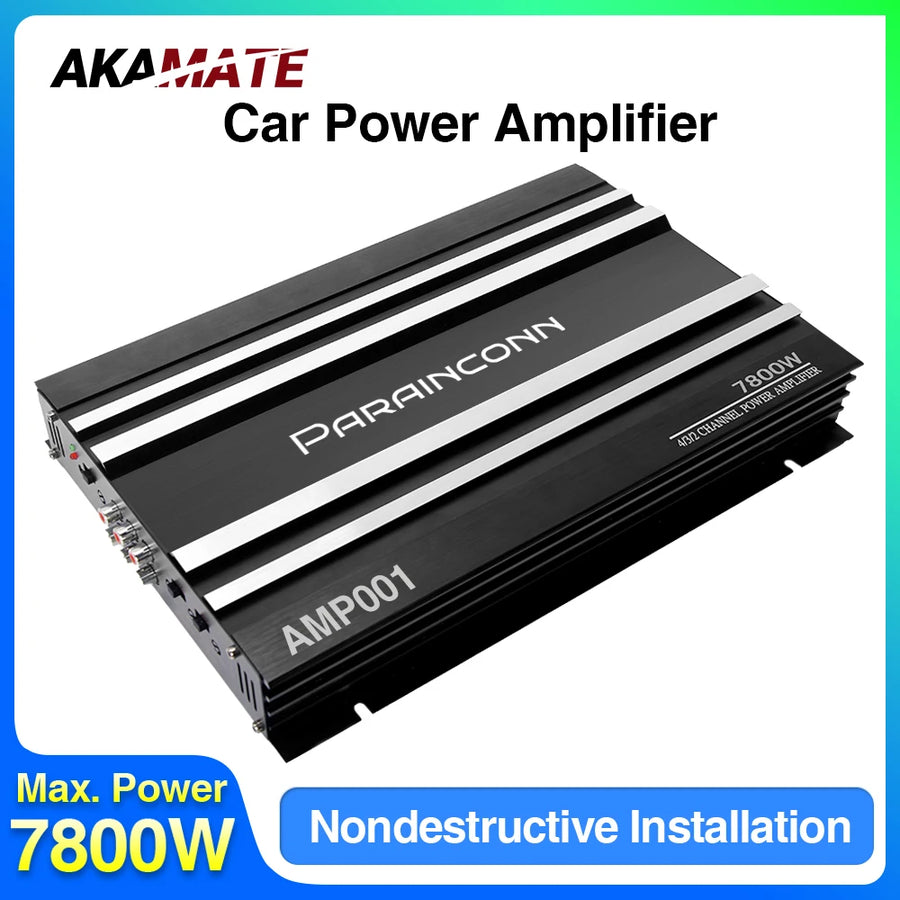 High Power 4 Channel Amplifier for Universal Vehicles Car Interior Accessory AKAMATE Default Title